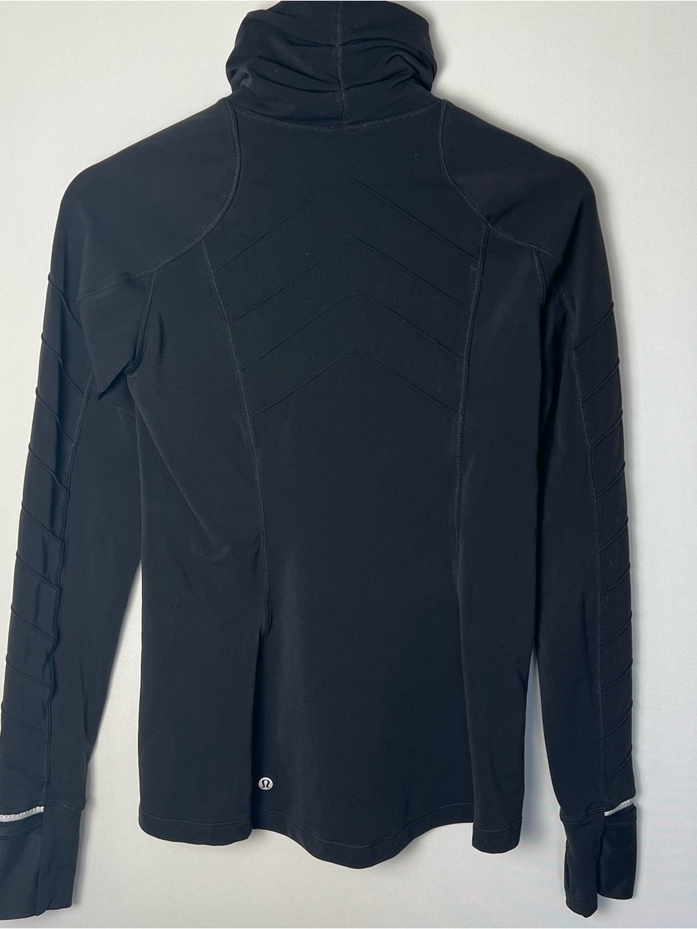 Lululemon Women’s Long Sleeve Half Zip Athletic Pullover Size 4 Black Zip Pocket - Picture 7 of 9